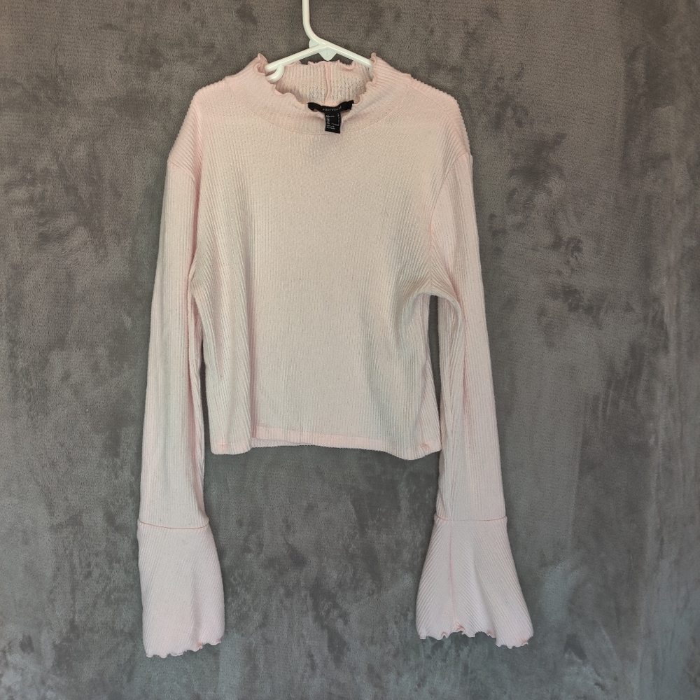 Used Sz L Forever 21 Turtleneck Cropped Sweater